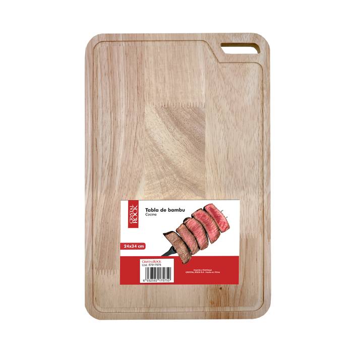 Tabla De Picar Bambu 24X34Cm. Cr