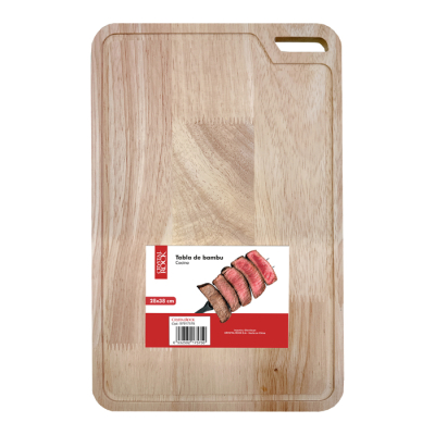 Tabla De Picar Bambu 26X39Cm. Cr