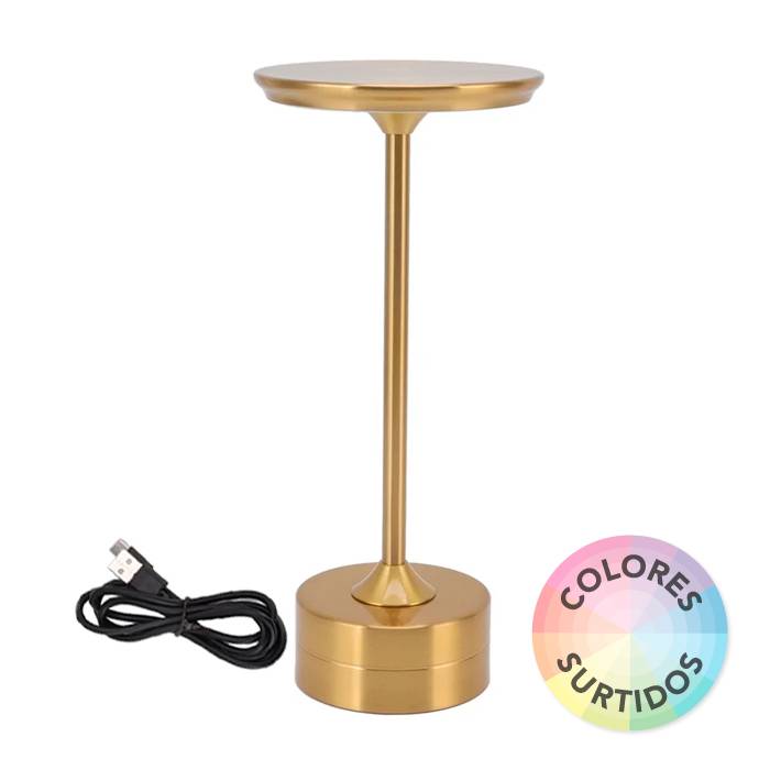 Lampara Led 28Cm Metalizada + Usb