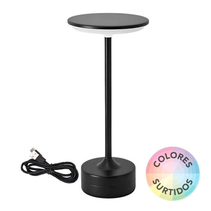 Lampara Led 28Cm Blanca/Negra + Usb