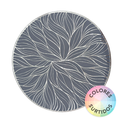 Mantel Individual Redondo Pvc Decorado