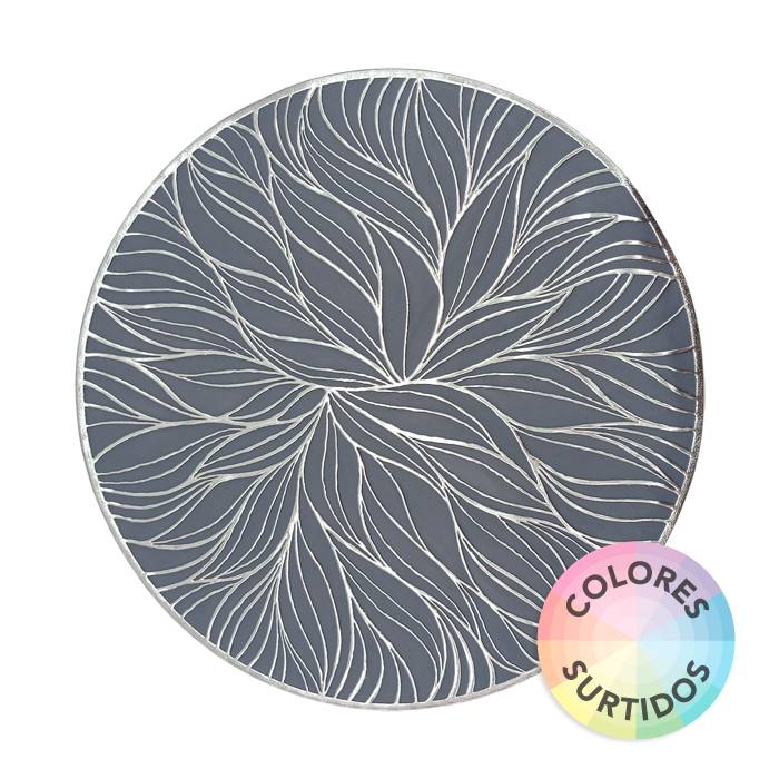 Mantel Individual Redondo Pvc Decorado