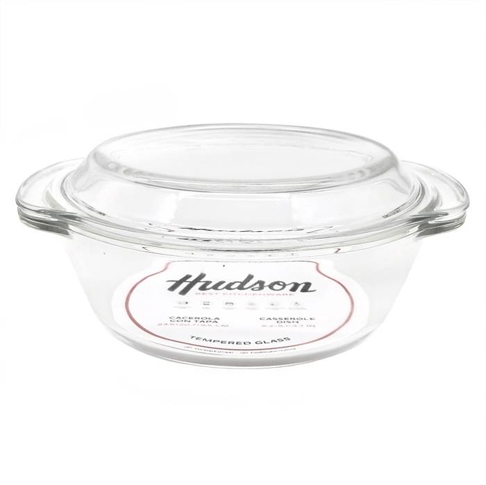 Cacerola Hudson Vidrio C/Asas 23X20X10Cm