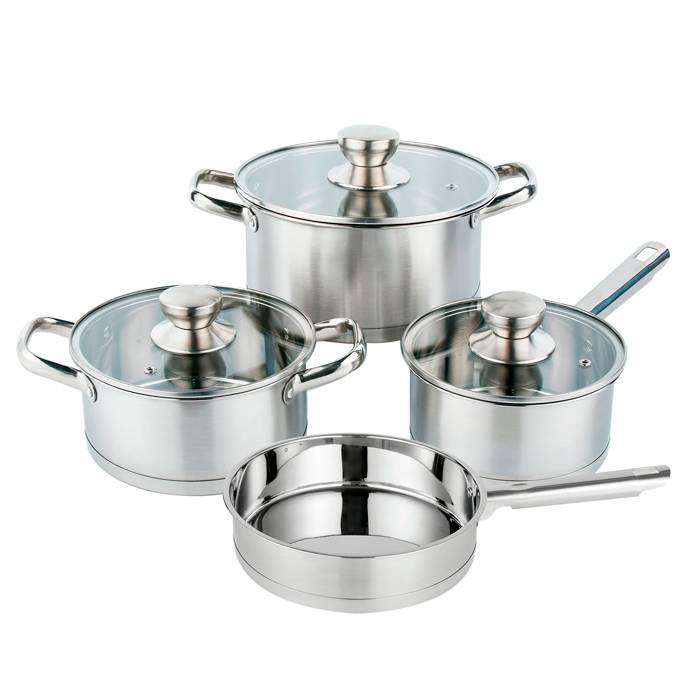 Bateria Cuisine Acero Inox. 7Pz