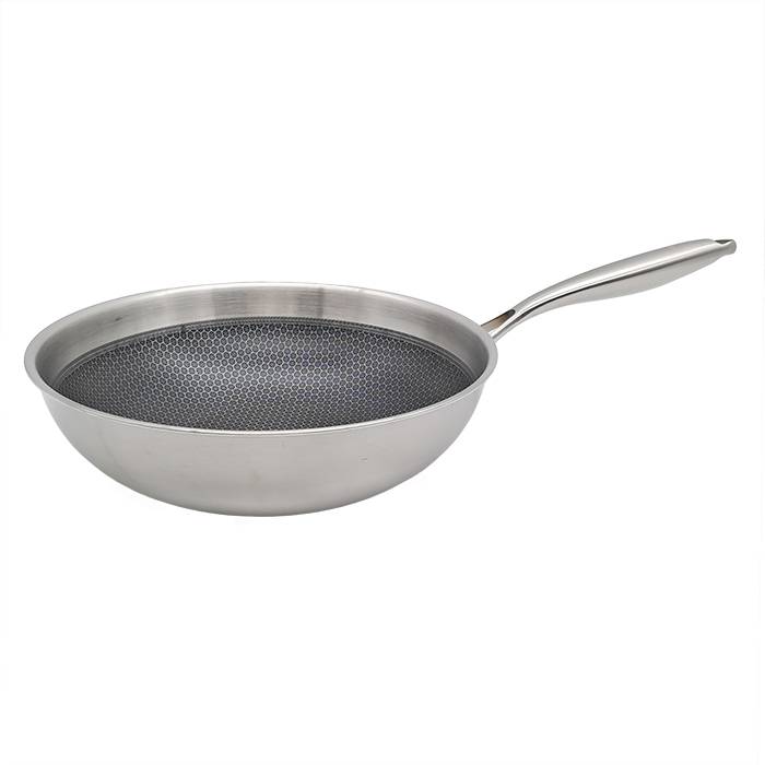 Wok Hudson Acero/Carbono Triple Fondo 30Cm