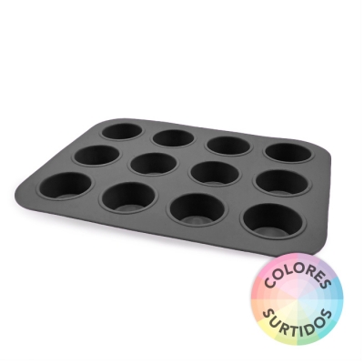 Molde Muffins X12 Silicona Carol