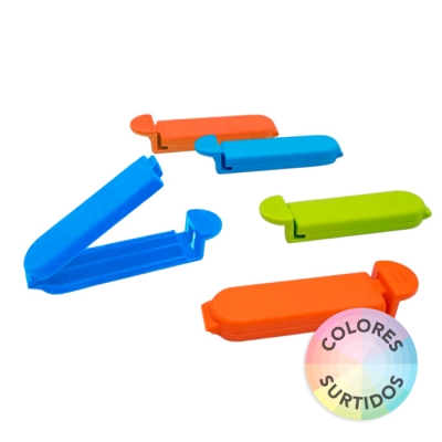 Cierra Bolsas 5 Plastico 6Cm.