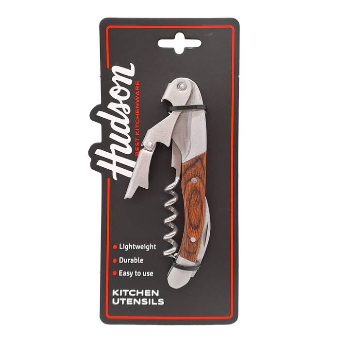 Tirabuzon Doble Accion C/Madera Hudson