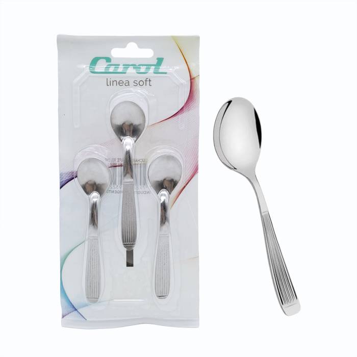 Cucharita Cafe X3 Acero Carol
