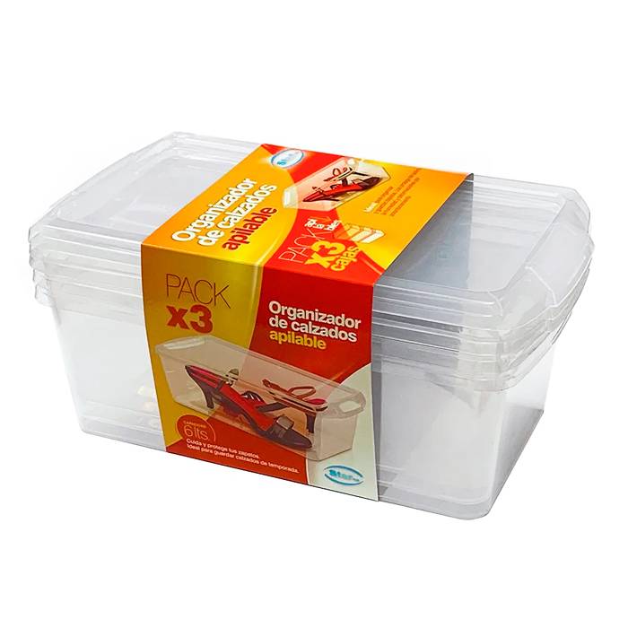 Set X3 Organizador Calzado Apilable Star