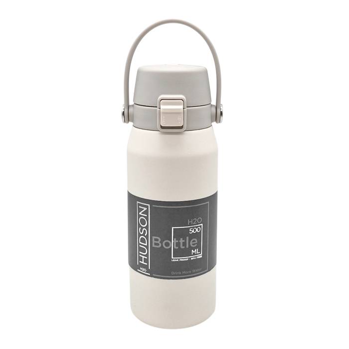 Termo Deportivo Hudson T/ Flip Crema 500Ml.