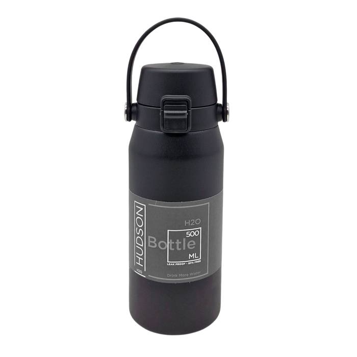 Termo Deportivo Hudson T/ Flip  Negro 500Ml.