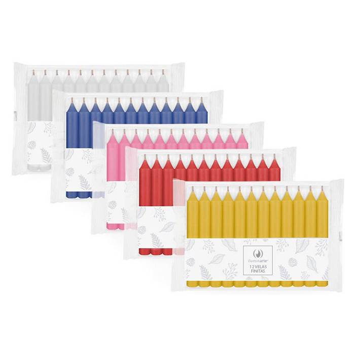 Vela Fina Corta X 12