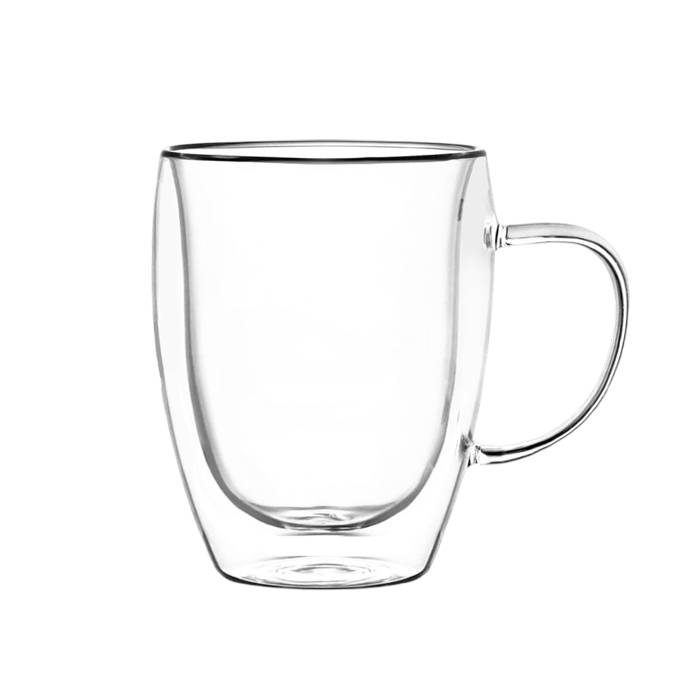 Taza Cafe Doble Vidrio 350Cc