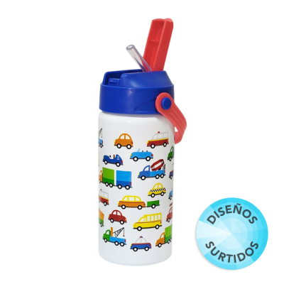 Botella Aluminio Deco. Infantil 500Ml