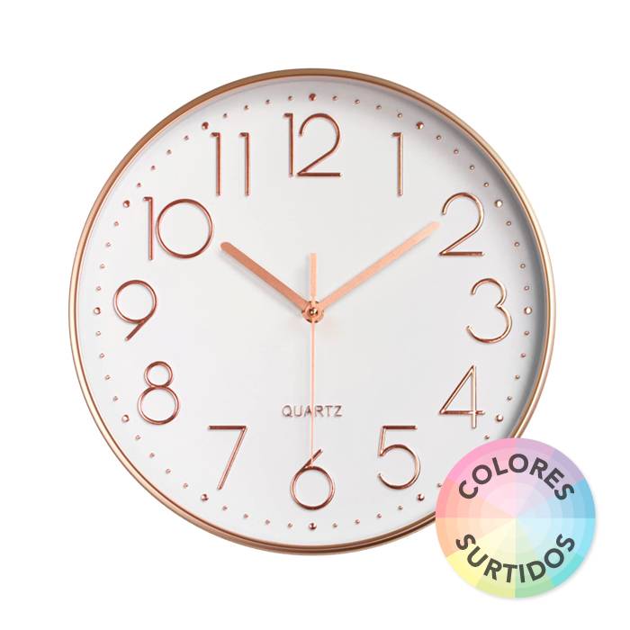 Reloj De Pared 25Cm.