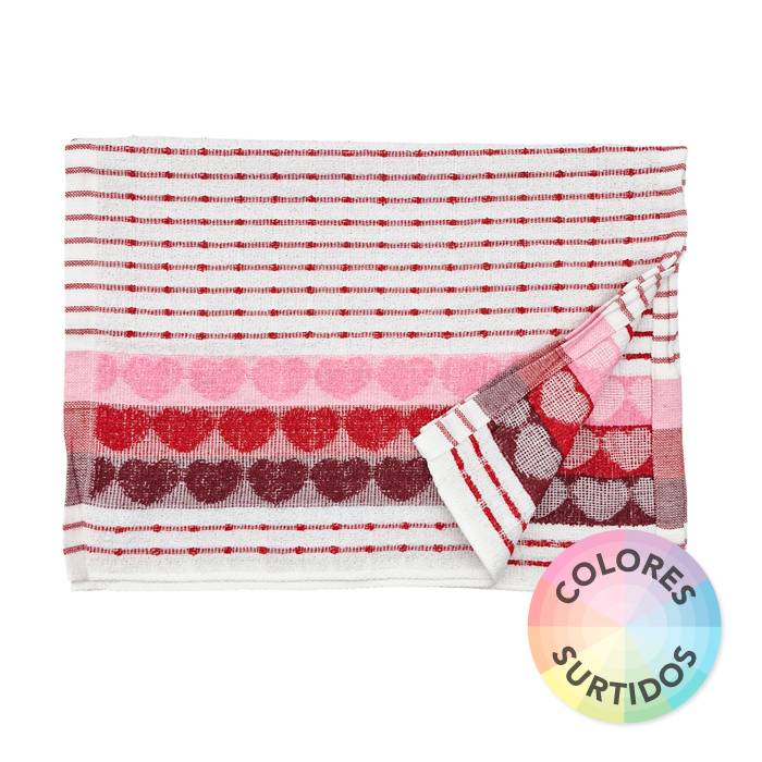 Repasador Algodon Corazones