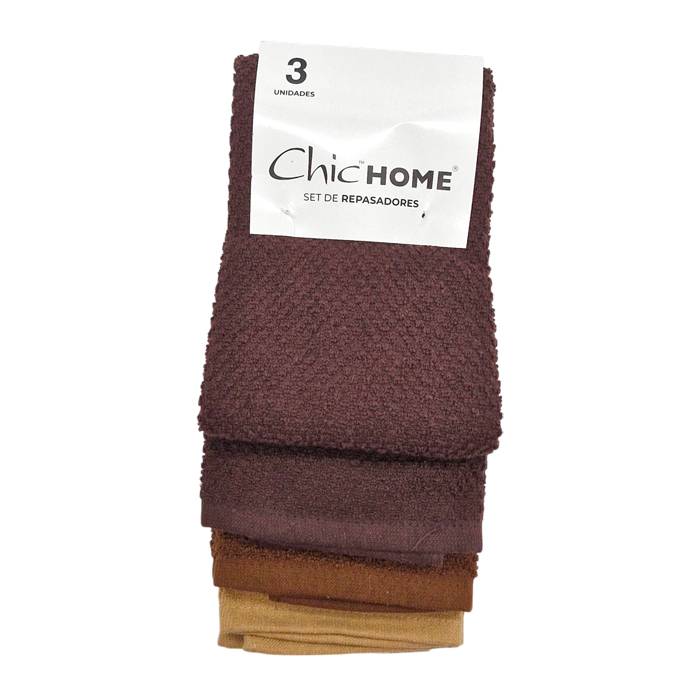 Repasador Algodon Liso Set X3