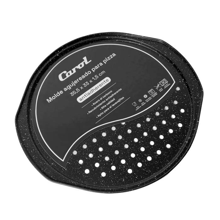 Pizzera Perforada Carol Granito 35Cm.