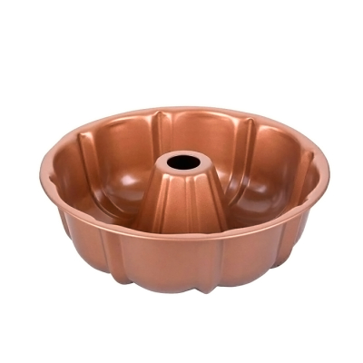 Savarin Bajo Acanalado 25Cm. Cobre Larhaus