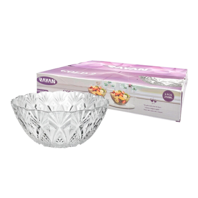 Compotera Vidrio Gold 2 Pack X6