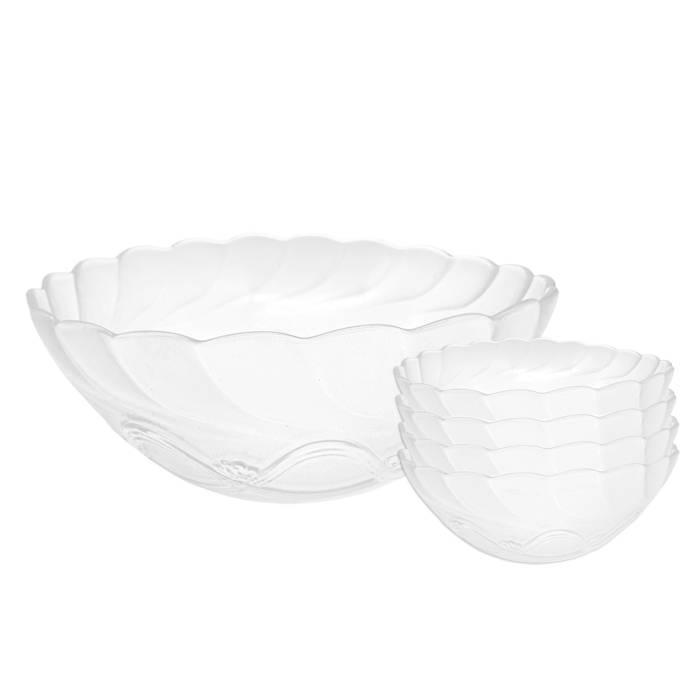 Set Bowl + 6 Compoteras Mora