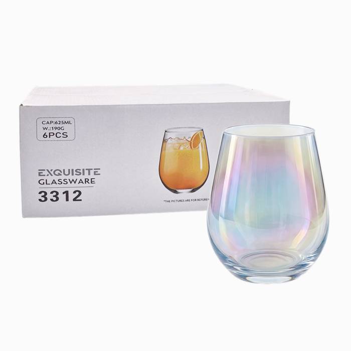 Vaso Bombe Tornasol. 625Cc. Pack X6