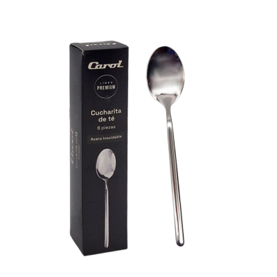 Cuchara De Te Acero Inox. Carol Caja X6