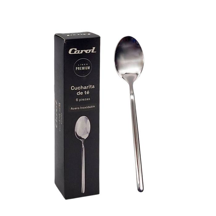 Cuchara De Te Acero Inox. Carol Caja X6