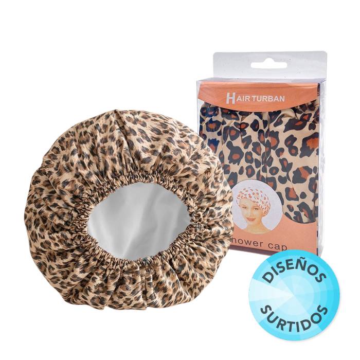 Cofia De Baño Pvc Animal Print