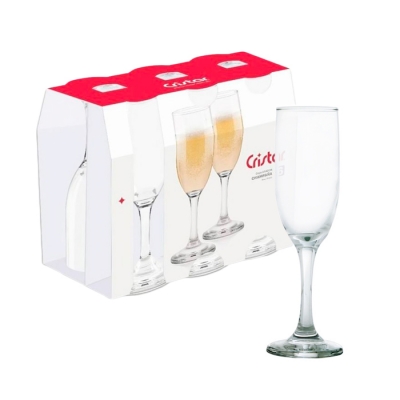 Copa Cristar Versalles Champagne Pack X6