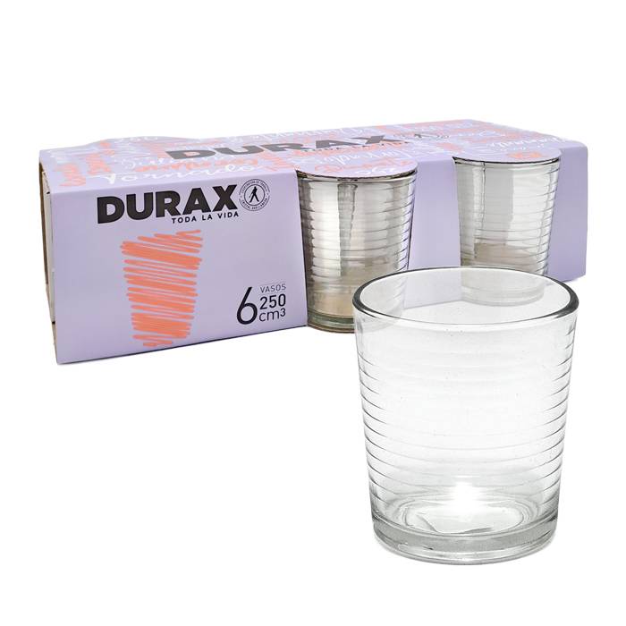 Vaso Durax Juliana 250Cc Pack X6
